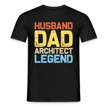Architekt - Männer T-Shirt - Schwarz - Vorne - AI Model Male 178 light (178cm)