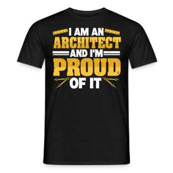 Architekt - Männer T-Shirt - Schwarz - Vorne - AI Model Male 178 light (178cm)