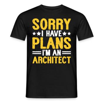 Architect - Men's T-Shirt - black - Front - AI Model Male 178 light (178cm)
