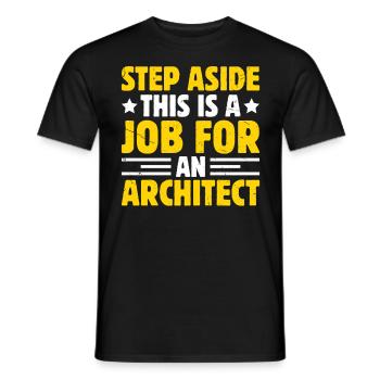 Architekt - Männer T-Shirt - Schwarz - Vorne - AI Model Male 178 light (178cm)