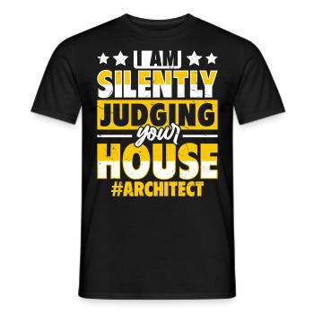 Architect - Men's T-Shirt - black - Front - AI Model Male 178 light (178cm)
