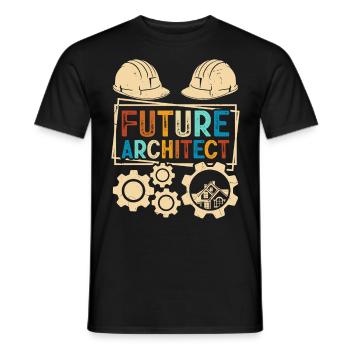 Architect - Men's T-Shirt - black - Front - AI Model Male 178 light (178cm)