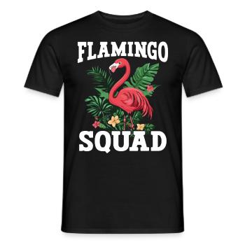 Escouade Flamingo - T-shirt homme - noir - Devant - AI Model Male 178 light (178cm)