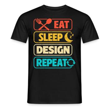 Architect - Men's T-Shirt - black - Front - AI Model Male 178 light (178cm)