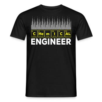 Chemical Engineer - Men's T-Shirt - black - Front - AI Model Male 178 light (178cm)