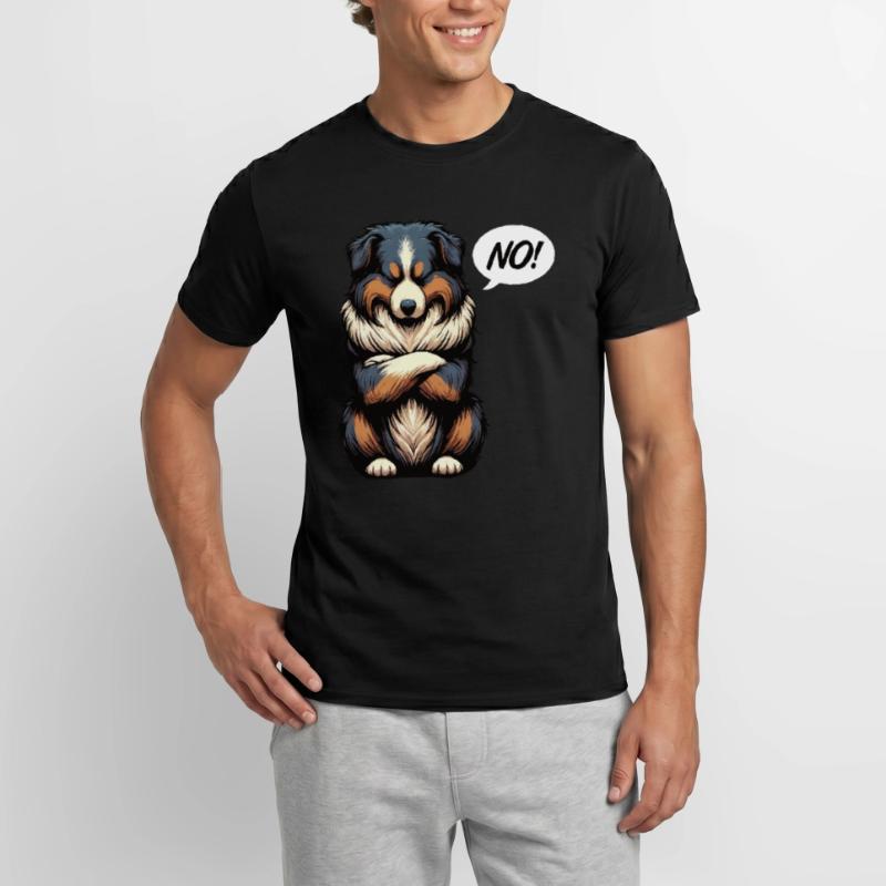 No Australian Shepherd Aussie Aussiebesitzer Männer T-Shirt