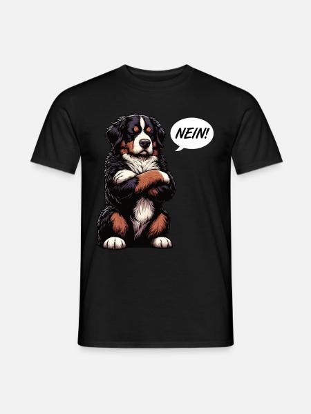 Nein Berner Sennenhund Sennenhunde Sennen Besitzer - Männer T-Shirt - Schwarz