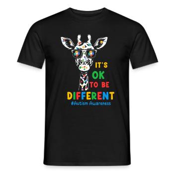 Autisme Autiste - T-shirt homme - noir - Devant - AI Model Male 178 light (178cm)