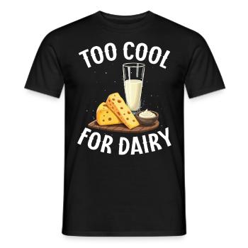 Lactose intolerant Lactose intolerance - Men's T-Shirt - black - Front - AI Model Male 178 light (178cm)