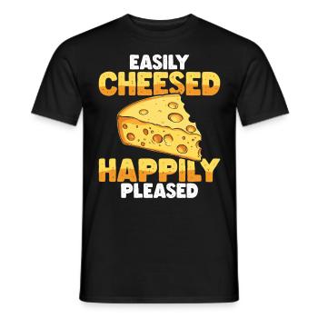 Lactose tolerant Milk lovers Cheese lovers - Men's T-Shirt - black - Front - AI Model Male 178 light (178cm)