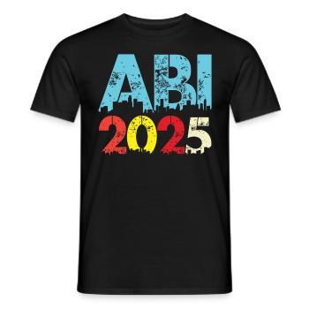 ABI 2025 Abitur Abschluss Lustiges Abiturienten - Männer T-Shirt - Schwarz - Vorne - AI Model Male 178 light (178cm)