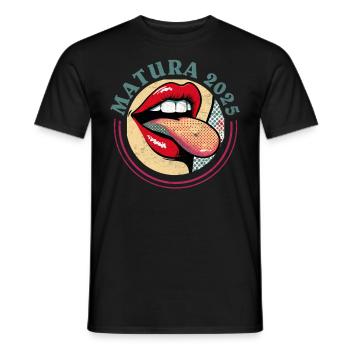 MATURA 2025 Maturant Matura Geschafft Lustiges - Männer T-Shirt - Schwarz - Vorne - AI Model Male 178 light (178cm)