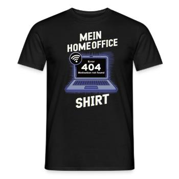 Chemise de bureau à domicile - T-shirt homme - noir - Devant - AI Model Male 178 light (178cm)