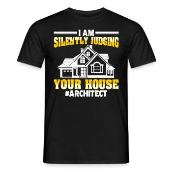 Architect - Men's T-Shirt - black - Front - AI Model Male 178 light (178cm)