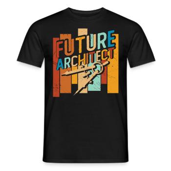 Architect - Men's T-Shirt - black - Front - AI Model Male 178 light (178cm)