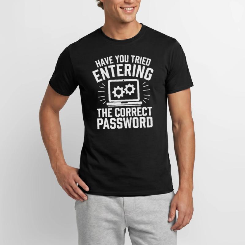 Support Administrateur Nerd Computer Tech T-shirt homme