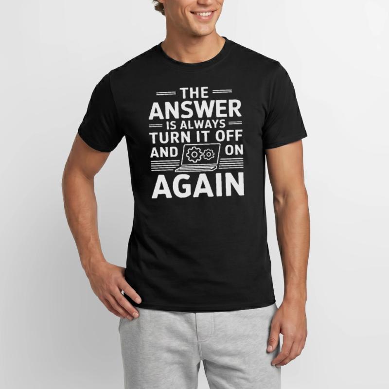 Administrator Support Nerd Computer Tech Men’s T-shirt