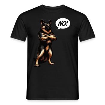 No German Shepherd Shepherd Dogs German Shepherd - Men's T-Shirt - black - Front - AI Model Male 178 light (178cm)