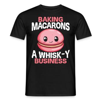 Macaron Bäcker Konditor Macaron-Liebhaber - Männer T-Shirt - Schwarz - Vorne - AI Model Male 178 light (178cm)
