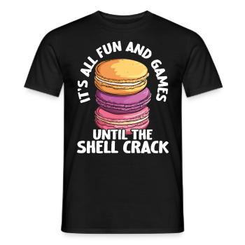 Macaron Bäcker Konditor Macaron-Liebhaber - Männer T-Shirt - Schwarz - Vorne - AI Model Male 178 light (178cm)