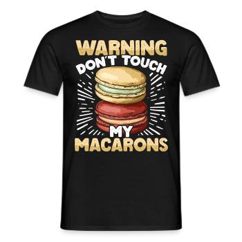 Macaron Baker Chef pâtissier Amateur de macarons - T-shirt homme - noir - Devant - AI Model Male 178 light (178cm)