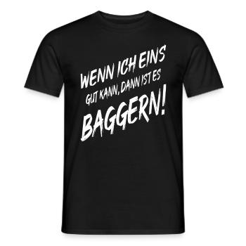 Conducteur d’excavatrice Je peux en creuser un - T-shirt homme - noir - Devant - AI Model Male 178 light (178cm)