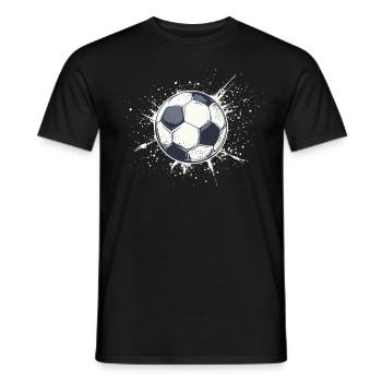 Urban Football Style - Classic Ball - Men's T-Shirt - black - Front - AI Model Male 178 light (178cm)