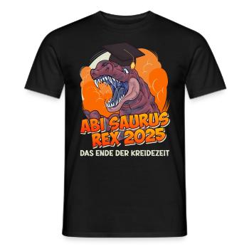 Abitur ABI SAURUS REX 2025 Abitur Lustiges - Männer T-Shirt - Schwarz - Vorne - AI Model Male 178 light (178cm)