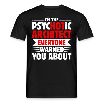 architect - Men's T-Shirt - black - Front - AI Model Male 178 light (178cm)