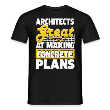 Architect - Men's T-Shirt - black - Front - AI Model Male 178 light (178cm)