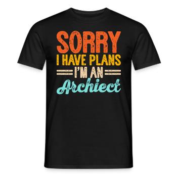 Architect - Men's T-Shirt - black - Front - AI Model Male 178 light (178cm)