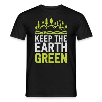 Earth day - Männer T-Shirt - Schwarz - Vorne - AI Model Male 178 light (178cm)
