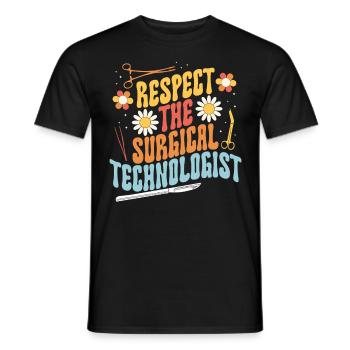 Surgical Technician Surgical Technologist - Men's T-Shirt - black - Front - AI Model Male 178 light (178cm)