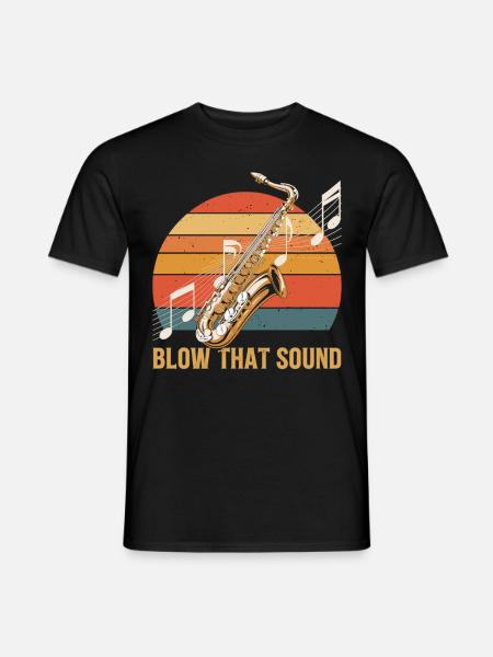 Saxophone Soundpower - Men's T-Shirt - black