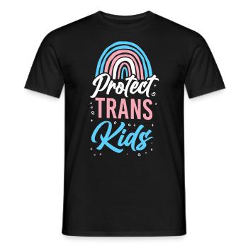 Fierté LGBT transgenre - T-shirt homme - noir - Devant - AI Model Male 178 light (178cm)