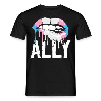 Transgender Trans LGBT Pride - Männer T-Shirt - Schwarz - Vorne - AI Model Male 178 light (178cm)