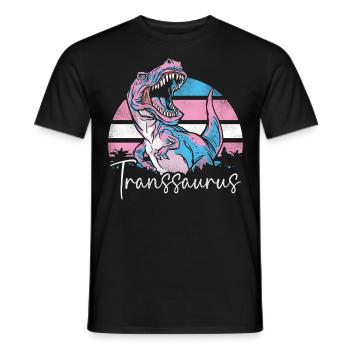 Transgender Trans LGBT Pride - Männer T-Shirt - Schwarz - Vorne - AI Model Male 178 light (178cm)