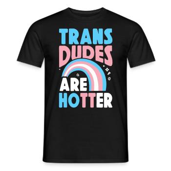 Fierté LGBT transgenre - T-shirt homme - noir - Devant - AI Model Male 178 light (178cm)