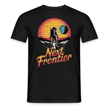 Space - Space dreams come true - Men's T-Shirt - black - Front - AI Model Male 178 light (178cm)