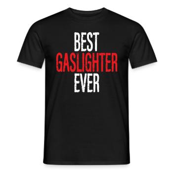 Gaslighting Gaslighter - Männer T-Shirt - Schwarz - Vorne - AI Model Male 178 light (178cm)