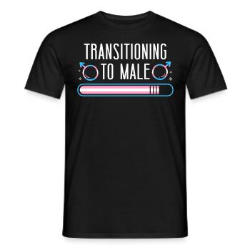 Transgender Trans LGBT Pride - Männer T-Shirt - Schwarz - Vorne - AI Model Male 178 light (178cm)