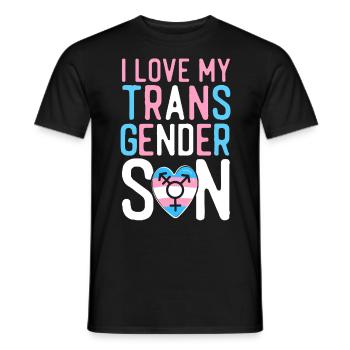 Transgender Trans LGBT Pride - Männer T-Shirt - Schwarz - Vorne - AI Model Male 178 light (178cm)