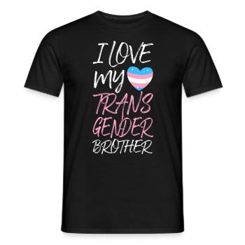 Transgender Trans LGBT Pride - Männer T-Shirt - Schwarz - Vorne - AI Model Male 178 light (178cm)