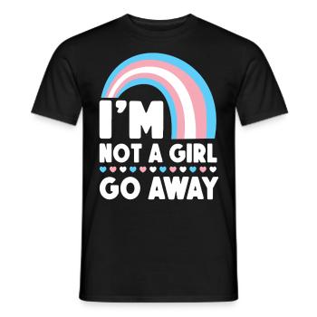 Transgender Trans LGBT Pride - Männer T-Shirt - Schwarz - Vorne - AI Model Male 178 light (178cm)
