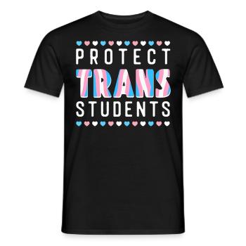 Fierté LGBT transgenre - T-shirt homme - noir - Devant - AI Model Male 178 light (178cm)