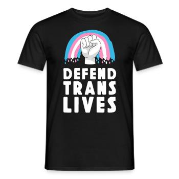 Transgender Trans LGBT Pride - Männer T-Shirt - Schwarz - Vorne - AI Model Male 178 light (178cm)