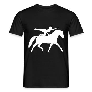 Voltigier Chevaux Équestres Voltige - T-shirt homme - noir - Devant - AI Model Male 178 light (178cm)