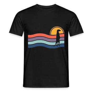 Erdmännchen - Männer T-Shirt - Schwarz - Vorne - AI Model Male 178 light (178cm)