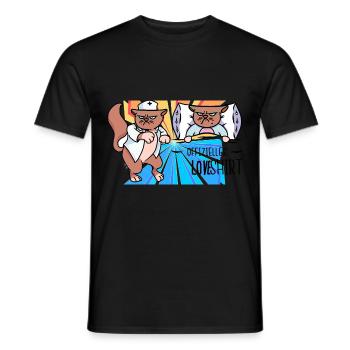 Infirmière After-work Week-end Travail - T-shirt homme - noir - Devant - AI Model Male 178 light (178cm)