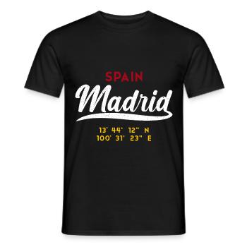 Capital De Espana Madrid Maincity Spain - Männer T-Shirt - Schwarz - Vorne - AI Model Male 178 light (178cm)